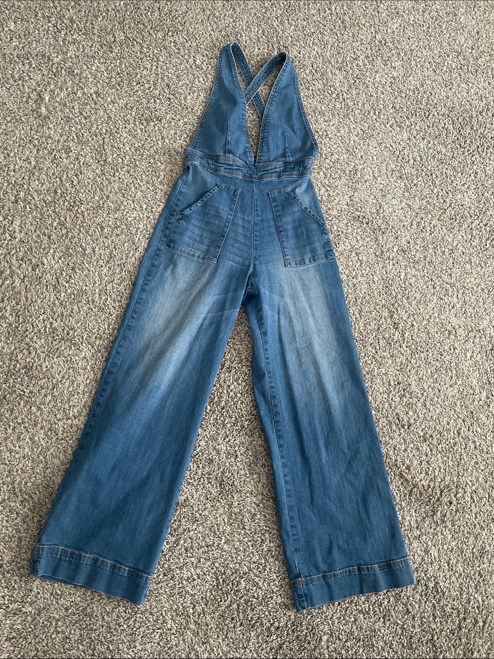 Dollhouse Jeans  bibs wide leg bibs cute with tank under or tube top